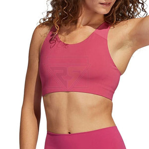Ropa activa de alta calidad para mujer, sujetador deportivo para Yoga y Fitness, talla XS, forro de LICRA, acolchado, estilo estampado, ropa de entrenamiento de gimnasio, Sexy, liso - Product Image 1