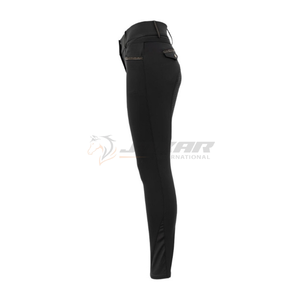 Pantalons d'équitation pour femmes professionnelles, logo personnalisé, coupe ajustée, pantalon d'entraînement flexible, respirant, pantalon d'équitation - Product Image 3