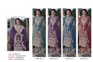 Traje Salwar de Tela Georgette Pesada con Bordado de Lentejuelas, Ropa Pakistaní para Ocasiones Especiales, de la India - Product Image 6