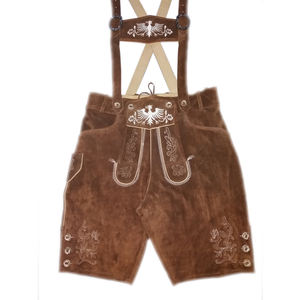 Precio de fábrica Nuevo estilo personalizado Hombres Mejor Lederhosen Alemán para la venta Tradicional para hombres Pantalones cortos de Lederhosen personalizados - Product Image 6