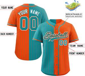 Elite Performance Baseball Jersey Button Up Camisa de softbol de ajuste personalizado Tela de malla de secado rápido Sublimación Tackle Twill USA Youth - Product Image 4