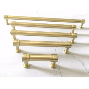 Most Selling Luxury Furniture Knurled Handle Made in Pure Brass for Home Office and Bathroom Application at Bulk Price