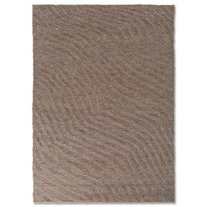 Alfombra de Yute Anudada a Mano Nomadic Threads Pkjt-103 Gris y Negra, Rectangular de 9x12, con Patrón Abstracto, para Sala de Estar o Pasillo - Product Image 1