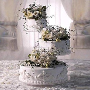 Último soporte de pastel de madera de Mango de 3 niveles, diseño plegable Natural para fiestas de boda, oferta superior, mango de Metal Chapado en 2025, servicio dulce - Product Image 1