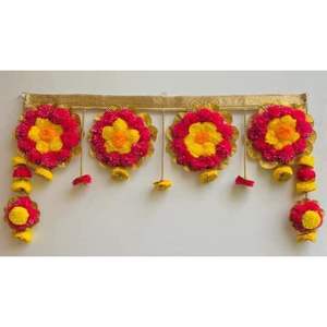 ผ้าพันคออินเดียทำด้วยมือที่สง่างามการตกแต่งแบบดั้งเดิมที่สมบูรณ์แบบสำหรับดิวาลีงานแต่งงานและห้องพูจาที่มีการปักที่มีชีวิตชีวา - Product Image 6