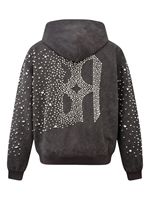 Sweat à capuche à carreaux Streetwear 100% coton orné de perles de diamant pour le printemps automne hiver