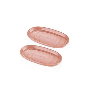 Noon 26 cm Oval Serving Set de 2 cubiertos elegantes para salmón para entretener - Product Image 2