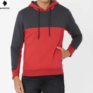 เสื้อมีฮู้ดแบบสวมหัวของผู้ชายผ้าเทอร์รี่ผ้าฝ้าย100% น้ำหนักเบาลายนูนทึบออกแบบได้ตามต้องการสำหรับฤดูหนาว - Product Image 1