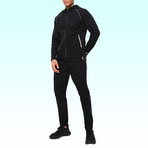 Ensemble de survêtements pour hommes avec logo personnalisé Vêtements de sport d'hiver Survêtement surdimensionné en coton vierge de haute qualité - Product Image 1