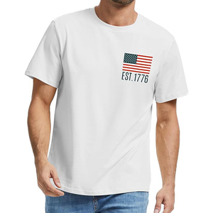 T-shirt unisexe 100% coton imprimé lavage à l'acide personnalisé Streetwear lourd avec motif de lettres pour hommes - Product Image 1