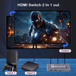 <span class=keywords><strong>Switch</strong></span> <span class=keywords><strong>HDMI</strong></span> 2.1 SYONG 8K60Hz, Splitter <span class=keywords><strong>HDMI</strong></span> 2 in 1 Out, HDR10+, 3D, 4K165Hz, Compatibile con Dolby per PS5 Xbox Lettore Blu-Ray - Product Image 2