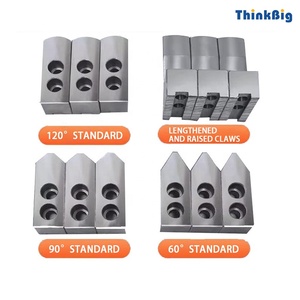 Stahl Soft Jaw 4 5 6 8 10 12 15 Zoll Hydraulic Power 3Jaw Chuck für CNC-Drehmaschine akzeptiert Anpassung