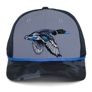 Casquette de baseball rétro en polyester à 6 panneaux avec broderie de canard, style corde, logo personnalisé, casquette de camionneur sportive, streetwear, snapback, fabriquée au Vietnam - Product Image 2