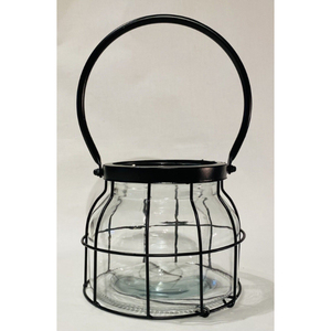 Candelabros Votivos de Hierro Forjado y Vidrio Plateados Antiguos para Decoración de Mesa en Bodas, Navidad y Hogar - Product Image 6