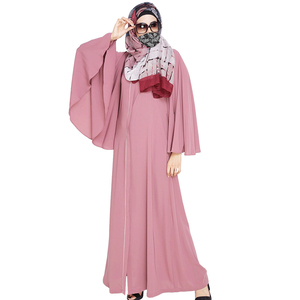 Nueva Abaya Informal Transpirable de Color Sólido con Diseño de Manga Murciélago 2025, Ropa Personalizada para Mujer, Vestido Musulmán para Eid - Product Image 4