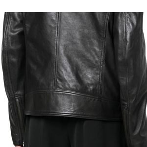 Veste d'hiver en peau de mouton véritable originale pour homme, col montant, logo frontal, dernier design, OEM, haute qualité, coupe-vent élégant personnalisé - Product Image 6