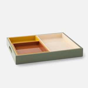 ชุดถาดใส่แล็คเกอร์เคลือบแล็กเกอร์แบบ MDF สำหรับตกแต่งบ้าน - Product Image 1
