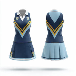 Uniformes de netball imprimés pour l'école, robes de sport pour femmes, hauts de netball, 100% polyester, uniforme de netball - Product Image 1