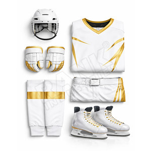 Uniformes de hockey sur gazon respirants pour hommes 100% polyester, tenue de hockey sur glace par sublimation, service OEM disponible - Product Image 6