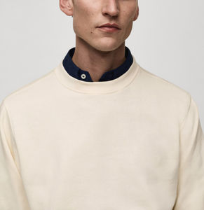 Sudadera de gran tamaño personalizada para hombre, ropa informal de cuello redondo Hip Hop, sudaderas con capucha para hombre, ropa informal básica, sudadera transpirable de algodón para hombre - Product Image 3