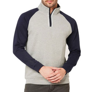 Customized Different Color <b>Half</b> <b>Zip</b> <b>Sweatshirts</b> 100% Cotton Eco-Friendly & Breathable <b>Men</b> Winter Wear Comfortable - Product Image 1
