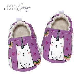 Bottes d'hiver unisexes pour bébé en coton certifié de style occidental avec semelle intérieure en cuir imprimé et semelle extérieure en daim - Product Image 1