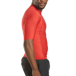 Nouveauté, Rash Guard court de haute qualité, 240g, personnalisable, en spandex/polyester, respirant, séchage rapide, protection solaire, dernier style - Product Image 5