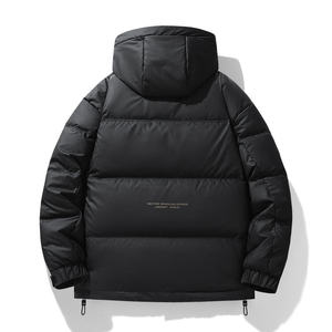 Chaqueta de Plumón Personalizada OEM/ODM para Hombre, Informal, de Invierno, Cortavientos, de Alta Calidad, con Capucha y Patrón 3D - Product Image 3