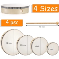 High Quality Handmade Custom Traditional Middle Eastern Arabic Daf Frame Drum Maple Chamber Cowhide Head Customizable Size Color