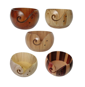 Porte-bol en fil de bois au meilleur prix accessoires de tricot et de crochet et outils de designer en bois naturel - Product Image 3