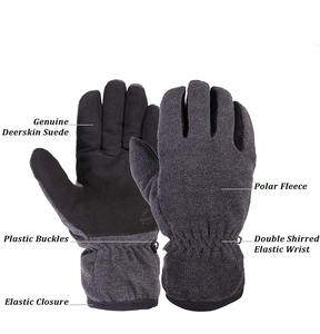Gants d'hiver respirants à manches courtes SportChek en coton compatibles écran tactile avec détection de pointe, logo frontal inclus 2026 - Product Image 4