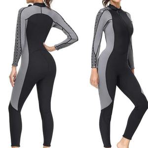 Traje de Spandex estirable con neopreno de 3mm para mujer Traje de baño de cuerpo completo ideal para surf y deportes acuáticos - Product Image 1