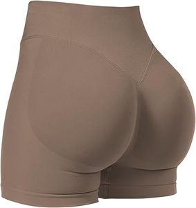 Ladies Workout Impact <b>Shorts</b> with Scrunch Butt Enhanced Lift, Seamless Booty Biker <b>Shorts</b> low ribbed texture <b>sweat</b>-wicking - Product Image 5