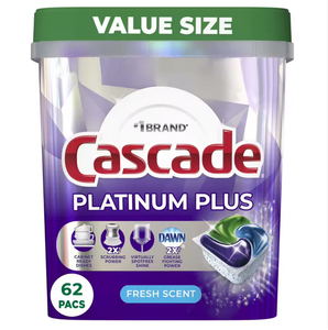 Pastillas/Tabletas para Lavavajillas Cascade ActionPacs Todo en Uno con Fragancia Fresca Mountain, 62 Unidades para Clientes Mayoristas - Product Image 2
