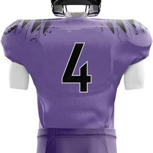 Todos los colores, tamaño personalizado, precio de fábrica, fabricante Popular liso, mejor diseño, uniforme de fútbol americano, tarifa al por mayor, OEM personalizado - Product Image 3