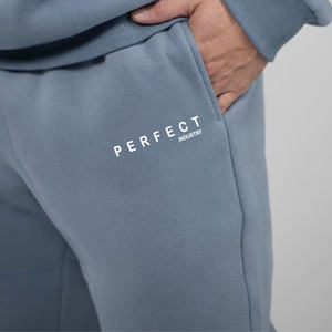 Haute qualité 100% coton pantalons de survêtement femmes doux polaire couleur bleu uni Joggers avec Logo personnalisé vêtements décontractés pantalons pantalons - Product Image 3