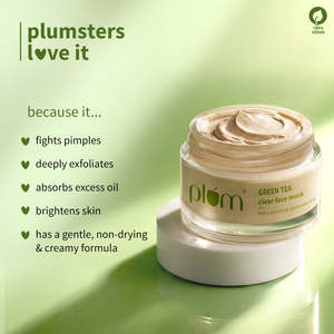 มาส์กโคลนชาเขียวสำหรับผิวมันและเป็นสิวง่าย ผสมไข่มุก โสม และวิตามินซี - Product Image 6