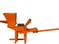 Machine à briques en terre cuite manuelle LY2-40, briques en terre compressée, briques autobloquantes, bloc creux en ciment, faible coût, support YOUJU