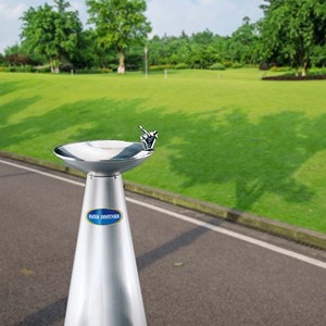 Fontaine à eau fraîche en acier inoxydable, manuelle/électrique, pour extérieur, avec support, Taiwan Buder, pour usage public - Product Image 5
