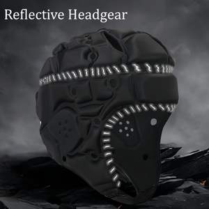 Customized Soft Shell Protective Soccer Rugby Goalkeeper Boxing Helmet Sports Safty Soft Helmet Head Protector for Training - Product Image 6