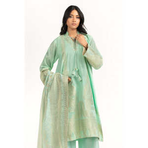 Traje de Jacquard Teñido de 3 Piezas IUSTKSD-1119 para Verano - Product Image 6