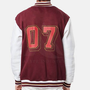 Veste Letterman à quantité minimale de commande basse pour hommes veste d'hiver Letterman à usage extérieur veste d'hiver Letterman à logo personnalisé décontracté - Product Image 2