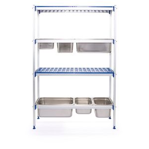 Étagère en aluminium HENDI 1120x355x(H)1685mm pour conteneurs GN, supports et rayonnages de stockage - Product Image 1