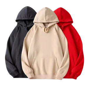 High Quality Streetwear Fleece Cotton <b>Black</b> Hoodie logo Pullover Hoodie Cropped Men Plus Sized Men's custom Hoodies - Product Image 6