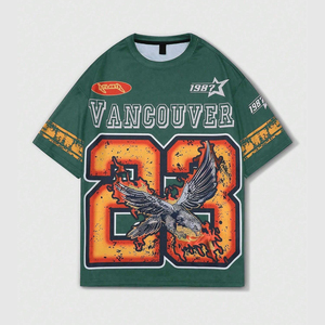 Camiseta con estampado de logotipo personalizado DTG DTF de alta calidad para hombre, ropa de calle de gran tamaño de algodón, camiseta informal gráfica - Product Image 1