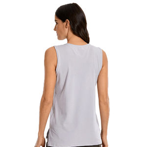 2025 nuevo diseño de talla grande ropa deportiva para mujer estampado personalizado verano Casual transpirable secado rápido camiseta sin mangas Jersey Material entrenamiento - Product Image 2