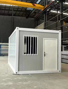 20ft 40ft di alta qualità Flat Pack contenitore casa su misura pacchetto Sandwich prefabbricato Flat Pack contenitore ufficio Sunroom