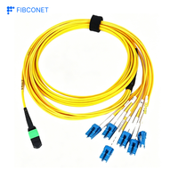 Harness Jumper Serat Optik Multimode OM4 Kepadatan Tinggi MPO-LC Fanout