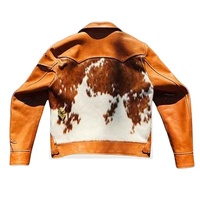 Chaqueta de cuero de calidad superior para hombre estilo con chaqueta de cuero de piel de vaca 100% Original chaqueta hecha a medida pelo de vaca
