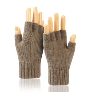 Men's and Women's Winter Half <b>Finger</b> <b>Gloves</b> Breathable Cotton Knit Fingerless <b>Gloves</b> Winter Warm Flexibly Stretchy Design - Product Image 4